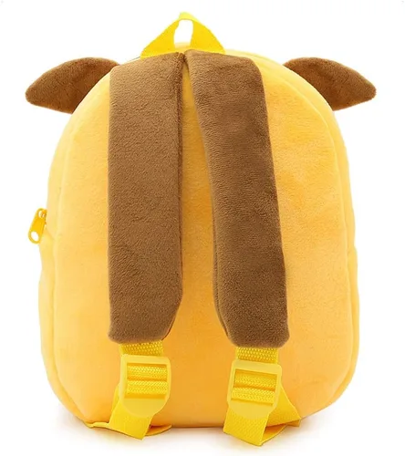 Miniatura 9 de Ladyzone Mochila para niños pequeños con diseño de animales del zoológico, bonita bolsa de felpa de dibujos animados de 10 pulgadas para niños