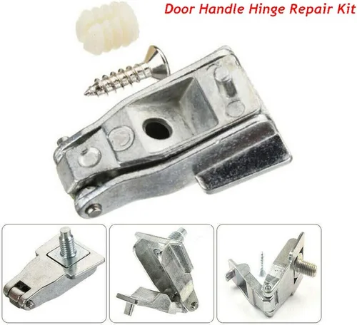 Miniatura 2 de Kit de reparación de manija de bisagra exterior cromada OS o NS original OE:51964555 apto para Fiat 500 / Abarth 500 / Alfa Romeo 147 / Alfa Romeo