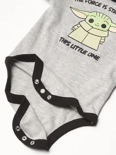 Miniatura 2 de Star Wars The Mandalorian Baby Boys Bodysuit Pants and Hat Clothing Set - Baby Yoda Baby Clothes
