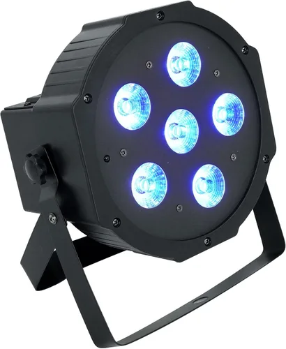 Miniatura 11 de Rockville Luz de lavado DMX recargable RGBWA+UV de batería PAR 61 de 36W, haz de 25 grados, baterías reemplazables, control remoto IR, activada por