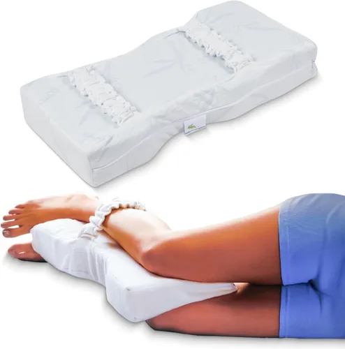 Back Support Systems Knee-T - Almohada de espuma viscoelástica patentada, la mejor almohada para dormir de lado para aliviar el dolor de espalda,