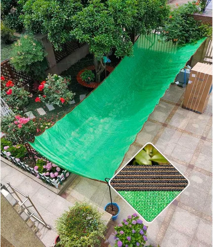 Miniatura 10 de Red de sombra para exteriores, 2x4/3x5/4x4/4x6/16.4x19.7 ft, cubierta de invernadero, tela de sombra resistente a los rayos UV, vela