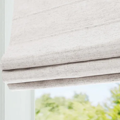 Miniatura 10 de DEJAVU Persianas romanas de bambú inalámbricas, opacas con filtro de luz para ventanas de interior, persianas tejidas naturales con cenefa
