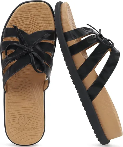 Miniatura 9 de COFACE Sandalias ortopédicas elegantes para mujer, puntera cuadrada, cómodas, gruesas, atléticas, para recuperación, caminar, ligeras, de espuma