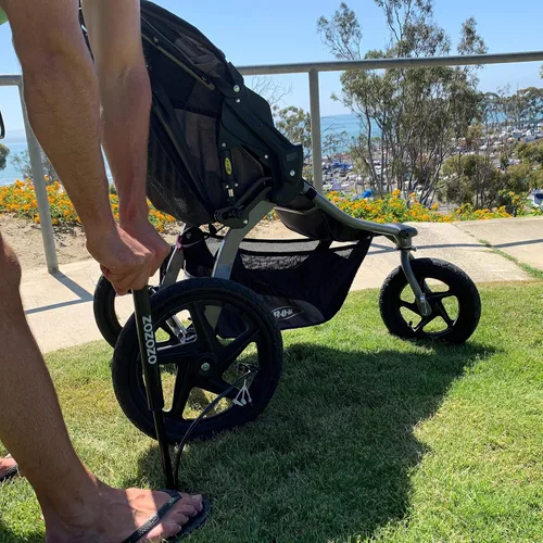 Miniatura 2 de Mini bomba de neumáticos para cochecito – Bomba de aire portátil para cochecitos de correr, se adapta a BOB, Graco, Thule, Bugaboo, Bumbleride y más