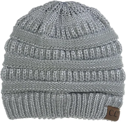 Miniatura 152 de C.C Trendy Warm Chunky Soft Stretch Cable Knit Beanie