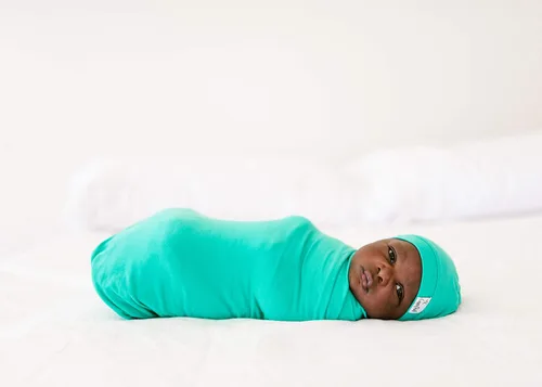 Miniatura 4 de Copper Pearl - gorro de bebé con nudo superior elástico suave, 0-4 meses