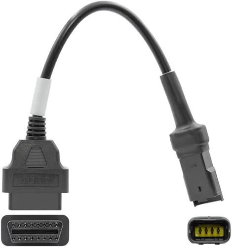 Miniatura 3 de eMoto Universal 4-Pin macho a OBD2 hembra Cable adaptador de diagnóstico de motocicleta para motocicletas Du Ca Ti