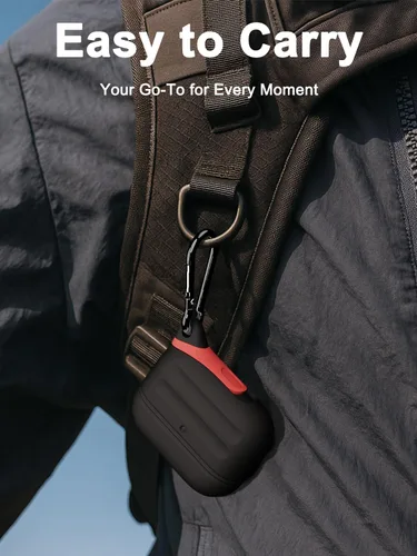 Miniatura 6 de HALLEAST Funda impermeable para AirPods Pro 3, LED frontal visible y compatible con carga inalámbrica, funda protectora de silicona compatible