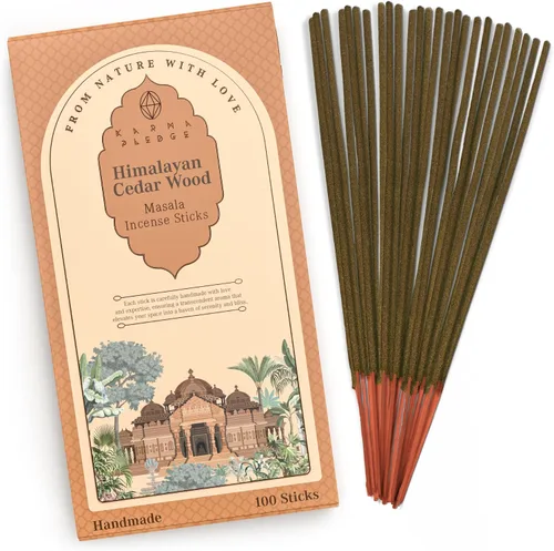 Miniatura 44 de Bakhoor - Varitas de incienso orgánicas sumergidas a mano, 100 varillas con hierbas naturales e ingredientes aromáticos, tiempo de combustión de 45