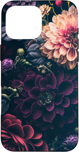 Miniatura 19 de Dahlia Flower Moody Dark Floral Pink and Purple Pattern Case for iPhone 17