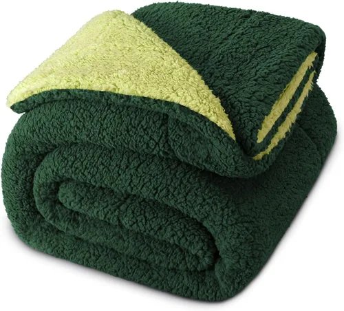 Miniatura 13 de Exclusivo Mezcla Manta Sherpa Reversible de Tamaño Individual, Mantas de Forro Polar Gruesas y Cálidas para Invierno, Felpa Suave y Esponjosa