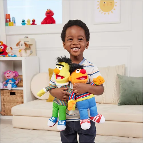 Miniatura 4 de Barrio Sésamo Plush, 14", Multi Color Bert oficial de 14