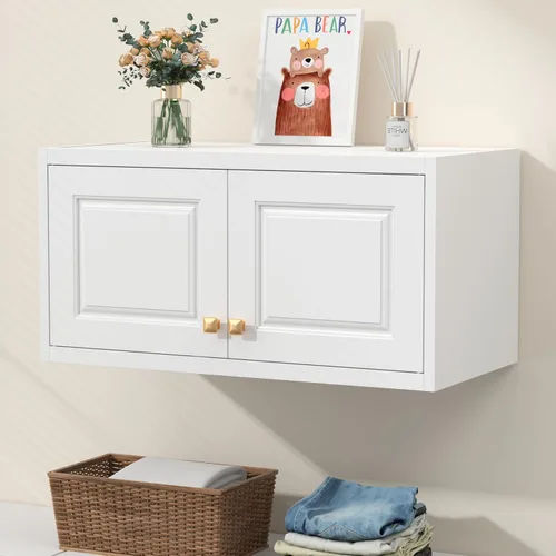 Miniatura 19 de UNICOLY Gabinete de Almacenamiento de Pared de 15", Pequeño Armario Guardarropa, Pequeño Gabinete Colgante para Dormitorio Escuela, Empleado