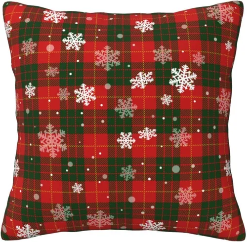 Miniatura 11 de GOOESING Fundas de almohada de Navidad con remolinos rojos, 16 x 16 pulgadas, diseño de bastón de caramelo dulce, doble remolino, color rojo