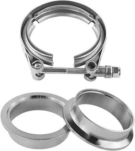 2,75 pulgadas 2,75 "acero inoxidable escape V banda abrazadera masculino hembra brida asamblea