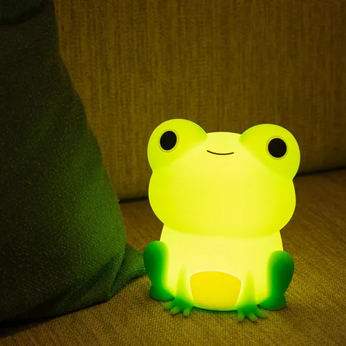 Miniatura 9 de Luz nocturna LED de gato, 16 colores regulables para guardería, luz nocturna kawaii, súper blanda de silicona recargable por USB, lámpara de noche