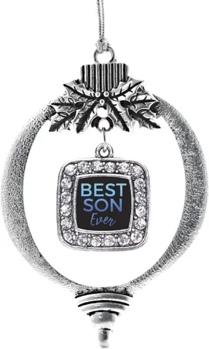 Miniatura 61 de Inspired Silver - Nana púrpura - Adorno de Navidad plateado - Adorno cuadrado para árbol de Navidad con circonita cúbica - Decoración colgante