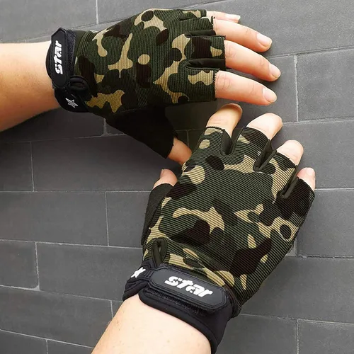 Miniatura 5 de olesa Guantes de ciclismo sin dedos, guantes de ciclismo para hombres, guantes de bicicleta de medio dedo para conducir, ciclismo, montar