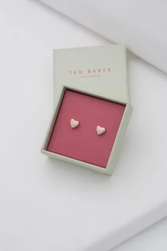 Miniatura 6 de Ted Baker London Harly - Aretes de tuerca con forma de corazón pequeño para mujer, Latón