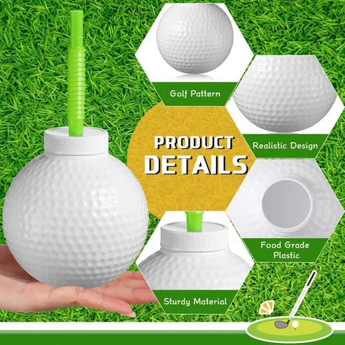 Miniatura 3 de Sumind 12 vasos deportivos con pajitas y tapas, vasos de plástico de 17 onzas a granel para adultos, cumpleaños, fiestas temáticas, suministros