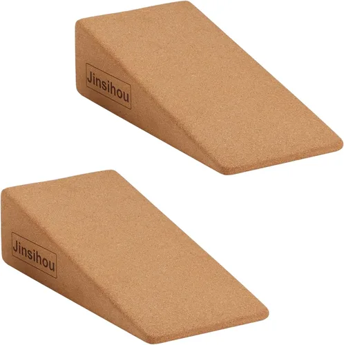 Miniatura 8 de Bloque de Cuña para Sentadillas Tabla Inclinada Antideslizante Estirador de Pantorrillas, 2 piezas Estirador de Tobillo Rodilla Pierna, Rampa
