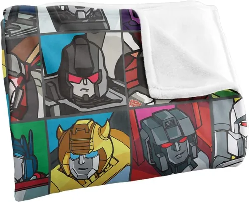 Miniatura 3 de Transformers Transformers Squares Silky Touch Manta súper suave de 36 x 58 pulgadas