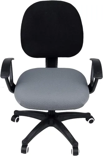 Miniatura 3 de Smiry - Fundas de asiento elásticas para silla de oficina y computadora con estampado jacquard, desmontables, lavables, antipolvo, protectores
