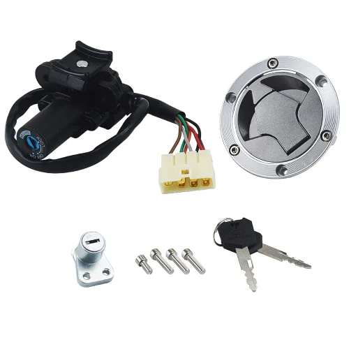 Miniatura 8 de Interruptor de encendido, tapa de combustible, cerradura del asiento y llave compatibles con Kawasaki EX250 Ninja 250 2008-2014, EX300 Ninja 300