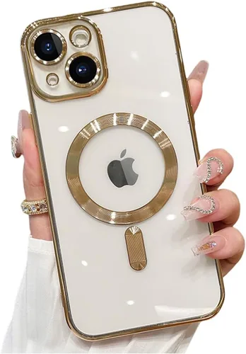 Miniatura 8 de Funda magnética para iPhone 12 Pro Max transparente compatible con MagSafe Funda protectora de lente de cámara integrada para iPhone 12 Pro Max
