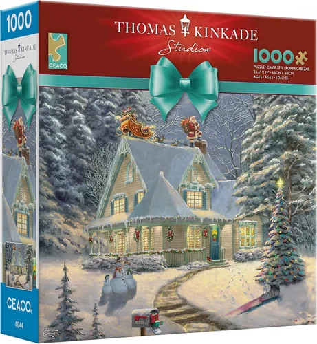 Miniatura 3 de Ceaco - Thomas Kinkade - Holiday - Midnight Delivery - Rompecabezas de 1000 piezas