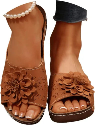 Miniatura 11 de Sandalias ortopédicas para mujer, con soporte de arco, sandalias de verano elegantes, pantuflas ortopédicas, cómodas, zapatos para caminar