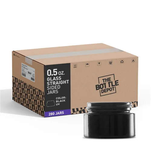 Miniatura 41 de The Bottle Depot - Tarro de vidrio de 4 oz (3.4 fl oz) - Ámbar transparente - 90 frascos - Cierres no incluidos - Acabado de cuello 58-400 - Tarros