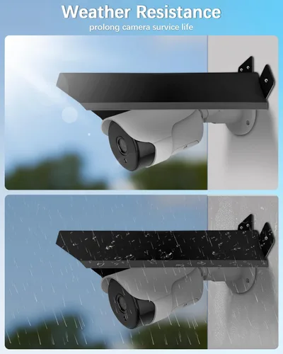 Miniatura 3 de Cubierta Universal para Cámara de Seguridad - Protector Solar y de Lluvia, Techo Protector Impermeable para Cámaras Domo y Bala de Exterior