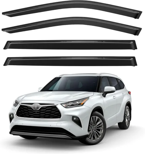 Miniatura 229 de YQAUTEC Viseras de Ventana Protectores de Lluvia para Honda Civic 2022 2023 2024 2025 2026, Deflectores de Viento de Ventilación de Ventana Fuera