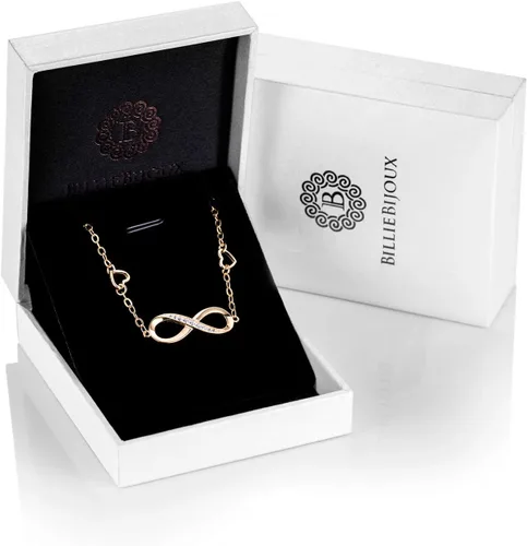 Miniatura 21 de Billie Bijoux Pulsera tobillera de plata de ley 925 para mujer, con símbolo de amor infinito, ajustable, grande, regalo para mujer