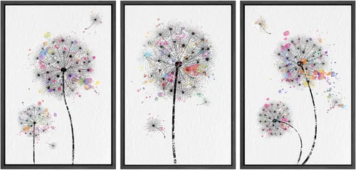 Miniatura 14 de SIGNWIN Lienzo enmarcado para pared, juego de arte dramático de cielo tormentoso, ilustraciones de paisaje nuboso Moody, arte moderno decorativo