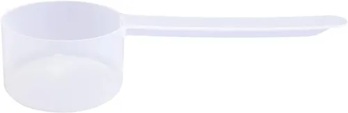 Miniatura 23 de Conjunto de 5 cucharas medidoras de plástico, 6 cucharadas (90 cc 3/8 taza 3 oz. 90 mL) con mango largo para polvos, gránulos, café, comida