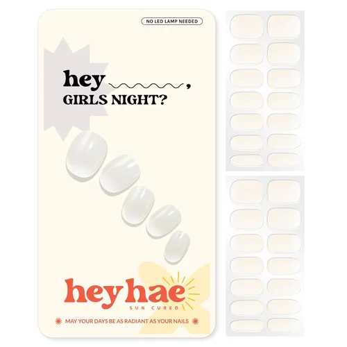 Miniatura 26 de Heyhae Paquete surtido de tiras de uñas de gel semicuradas (paquete de 4) No necesita lámpara LED Fácil de aplicar y quitar, calidad de salón