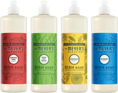 Miniatura 35 de Mrs. Meyer's - Detergente líquido para platos, aroma a pinos de Iowa, fórmula biodegradable, edición limitada, paquete de 3 unidades, 16 fl oz