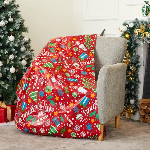 Miniatura 6 de JOYIN 2 bolsas de regalo jumbo de Navidad de 72 x 60 pulgadas con etiquetas para regalos grandes de alta resistencia, bolsa de bicicleta de Navidad