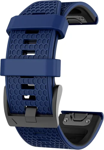 Miniatura 2 de OVERSTEP Correas de ajuste rápido de 0.866 in para Garmin Fenix 5/Fenix 6/Fenix 7, correa de repuesto de silicona suave compatible con Garmin