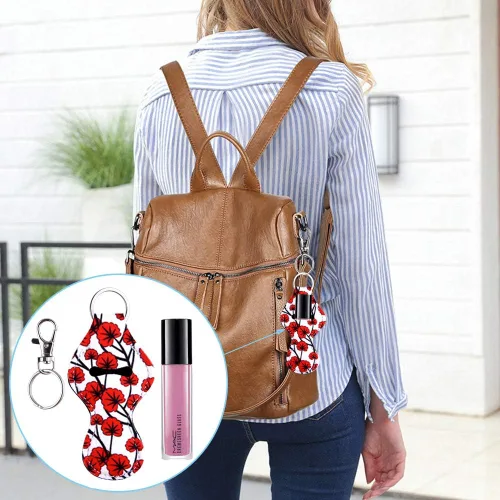 Miniatura 5 de Duufin 24 Pieces Chapstick Holder Keychains Lipstick Holder Keychains