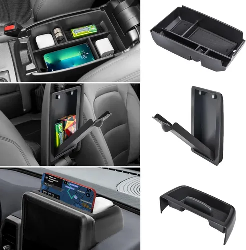 Miniatura 8 de Bandeja de Almacenamiento para Consola Central Compatible con 2021 2022 2023 2024 Ford Bronco Sport CX430 Caja Organizadora de Tablero de Consola