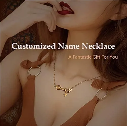 Miniatura 4 de Colgante de corazón personalizado para ella collar con nombre personalizado