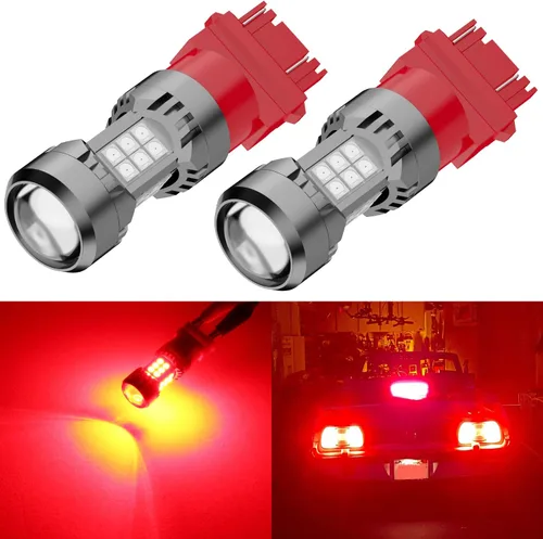Miniatura 8 de PHINLION 3157 4157 Bombillas LED de señal de giro, 3200 lúmenes, superbrillantes, 12 V, 3057, 3457na, 4157na, 3157na, color amarillo ámbar, repuesto