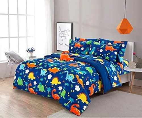 Miniatura 22 de LinenTopia Juego de ropa de cama Queen de 8 piezas para niñas, cama en una bolsa, juego de edredón para niños con sábanas de cama, funda