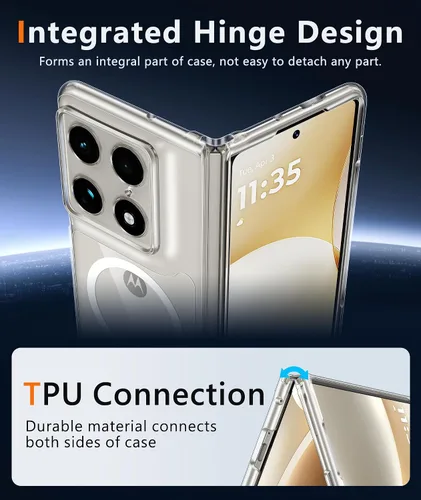 Miniatura 1091 de FNTCASE Funda para iPhone 13 Pro-Max: Fundas magnéticas transparentes compatibles con Magsafe Slim anti amarillamiento protección contra caídas