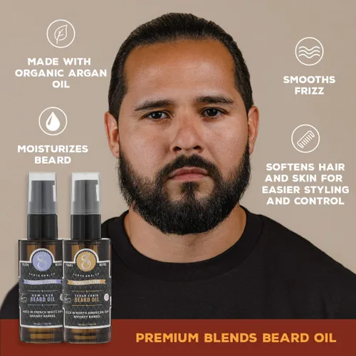 Miniatura 7 de Suavecito Premium Blends - Aceite de barba sin enjuague para suavizar el cabello, hidratar la piel, eliminar la caspa de la barba, crecimiento
