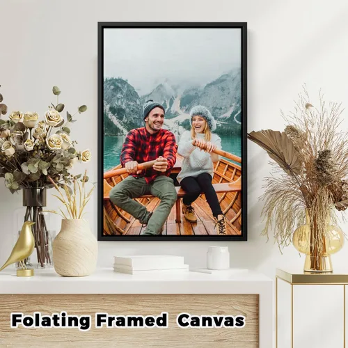Miniatura 3 de GMissT Impresiones en lienzo con tus fotos – Cuadros personalizados sobre lienzo póster personalizado para decoración del hogar – Marcos flotantes